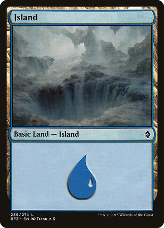 Island (259) [Battle for Zendikar] | The Time Vault CA