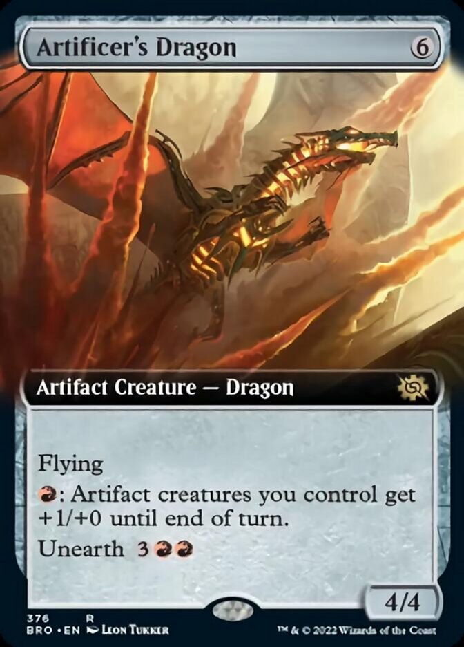 Artificer's Dragon (Extended Art) [The Brothers' War] | The Time Vault CA