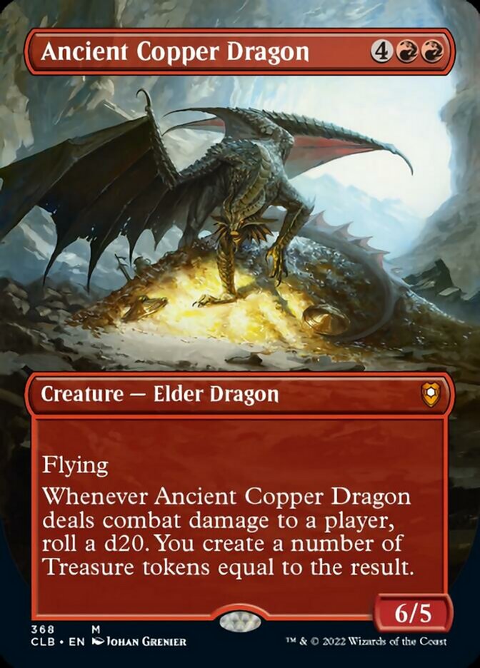 Ancient Copper Dragon (Borderless Alternate Art) [Commander Legends: Battle for Baldur's Gate] | The Time Vault CA