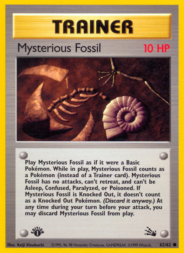 Mysterious Fossil (62/62) [Fossil 1st Edition] | The Time Vault CA