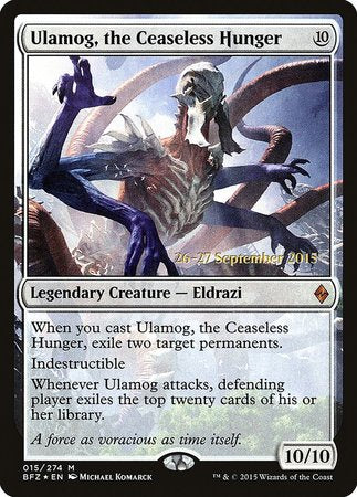 Ulamog, the Ceaseless Hunger [Battle for Zendikar Promos] | The Time Vault CA