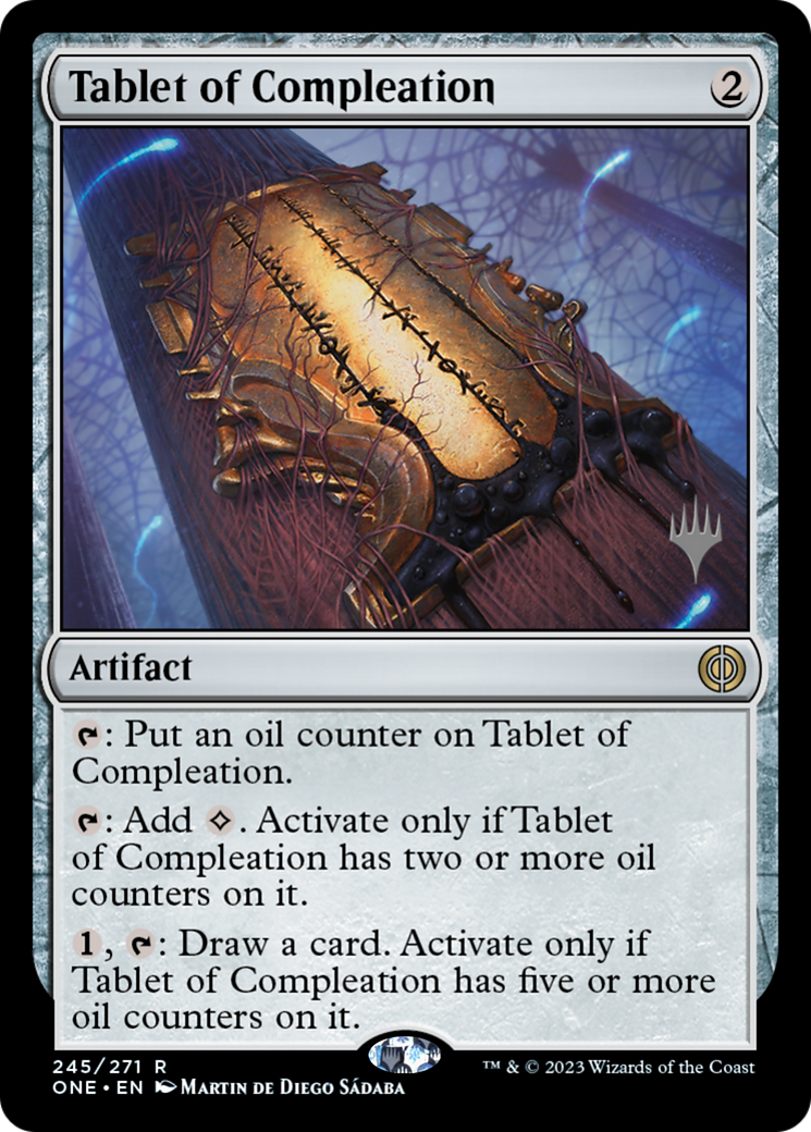 Tablet of Compleation (Promo Pack) [Phyrexia: All Will Be One Promos] | The Time Vault CA