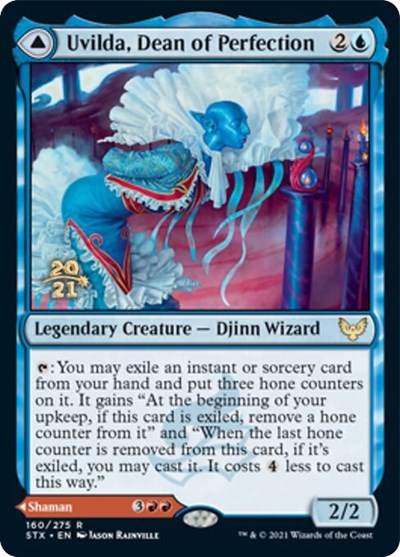 Uvilda, Dean of Perfection // Nassari, Dean of Expression [Strixhaven: School of Mages Prerelease Promos] | The Time Vault CA