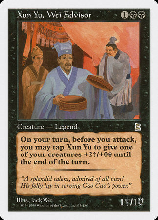 Xun Yu, Wei Advisor [Portal Three Kingdoms] | The Time Vault CA