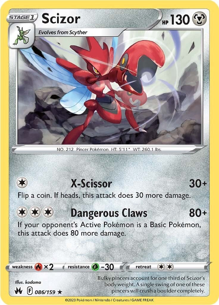 Scizor (086/159) [Sword & Shield: Crown Zenith] | The Time Vault CA