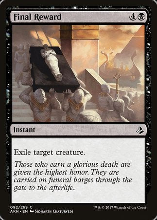 Final Reward [Amonkhet] | The Time Vault CA