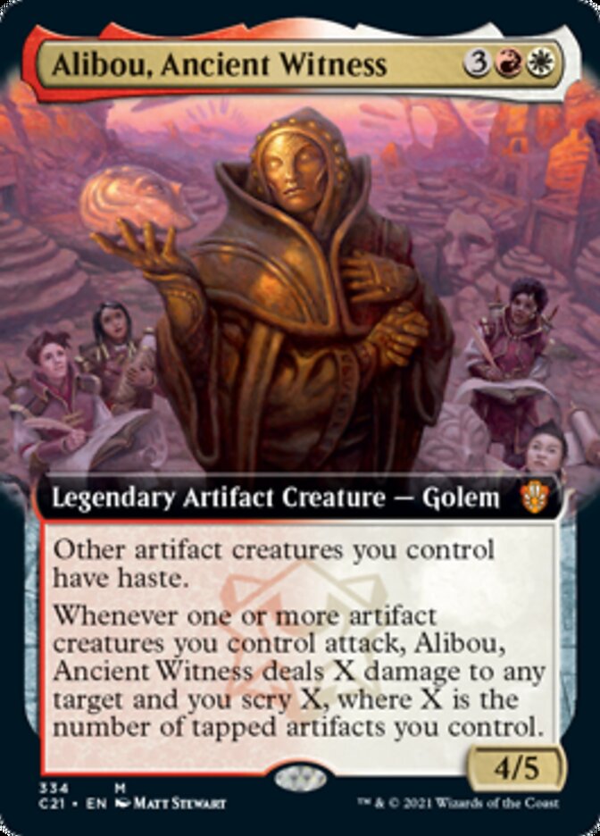 Alibou, Ancient Witness (Extended) [Commander 2021] | The Time Vault CA