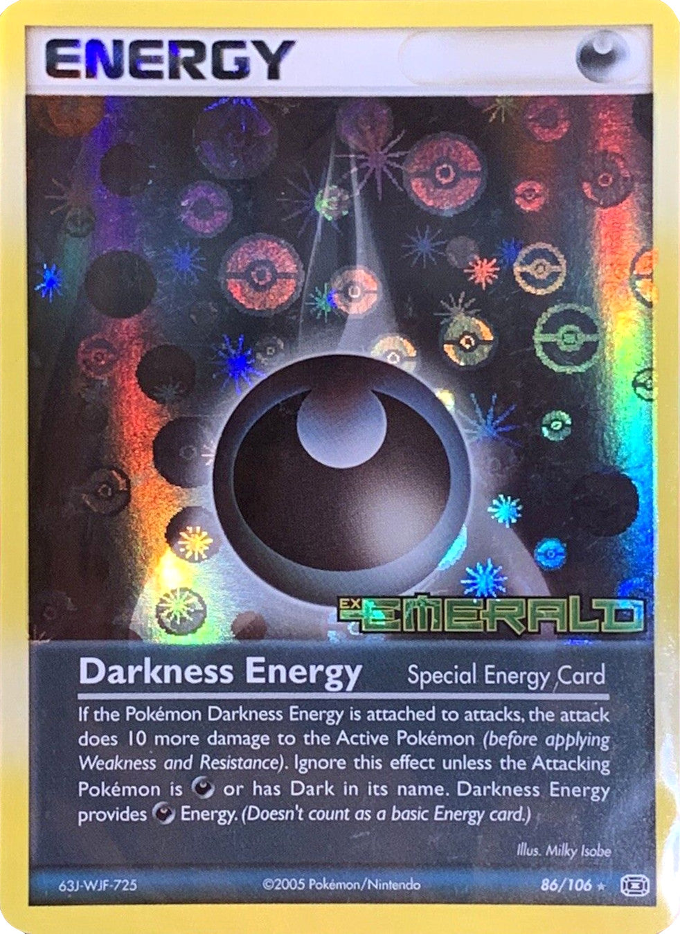Darkness Energy (86/106) (Stamped) [EX: Emerald] | The Time Vault CA