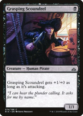 Grasping Scoundrel [Rivals of Ixalan] | The Time Vault CA