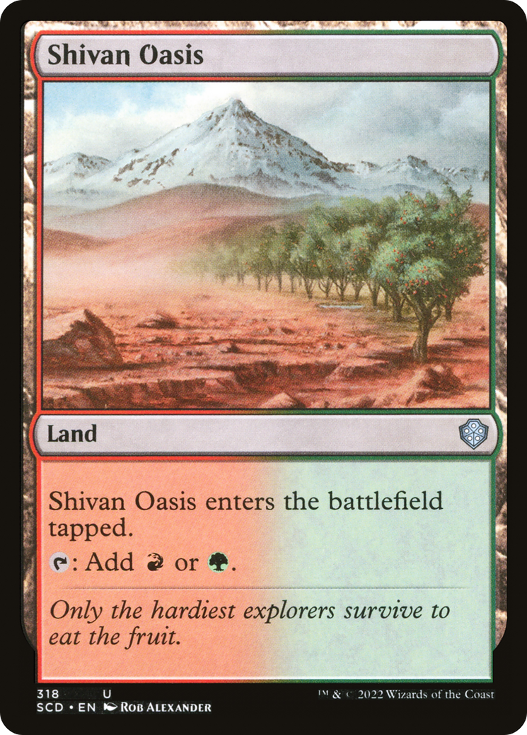 Shivan Oasis [Starter Commander Decks] | The Time Vault CA