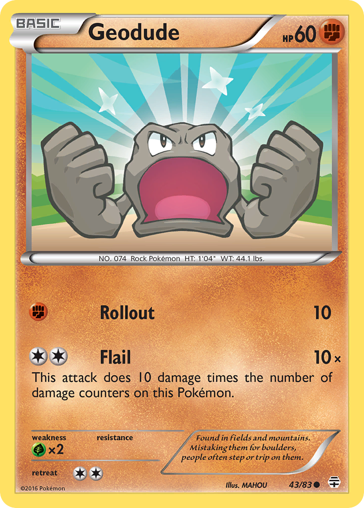 Geodude (43/83) [XY: Generations] | The Time Vault CA