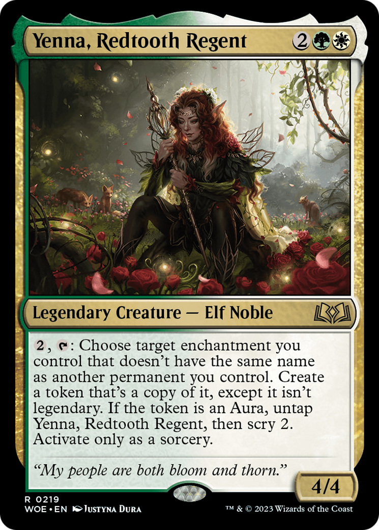 Yenna, Redtooth Regent [Wilds of Eldraine Prerelease Promos] | The Time Vault CA