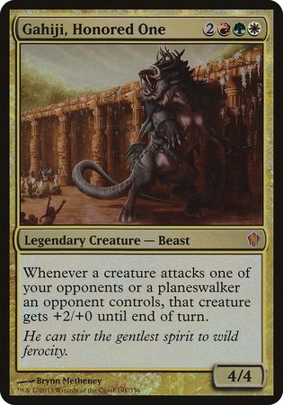 Gahiji, Honored One (Commander 2013) [Commander 2013 Oversized] | The Time Vault CA