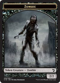 Zombie // Shapeshifter Double-sided Token [Commander 2018 Tokens] | The Time Vault CA