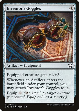 Inventor's Goggles [Duel Decks: Elves vs. Inventors] | The Time Vault CA