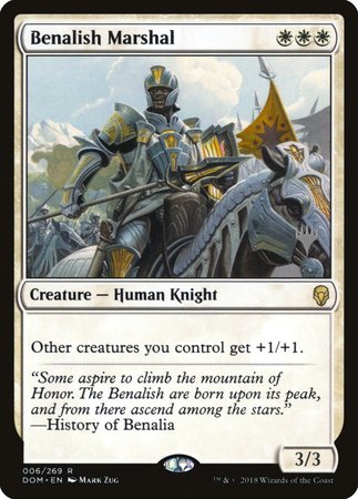 Benalish Marshal [Dominaria Promos] | The Time Vault CA