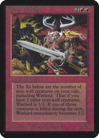 Keldon Warlord [Limited Edition Alpha] | The Time Vault CA