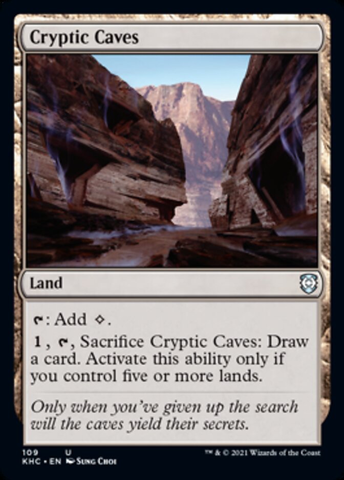Cryptic Caves [Kaldheim Commander] | The Time Vault CA