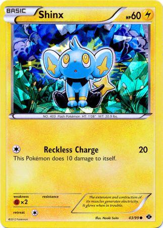 Shinx (43/99) (Cracked Ice Holo) (Blister Exclusive) [Black & White: Next Destinies] | The Time Vault CA