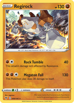 Regirock (089/185) [Sword & Shield: Vivid Voltage] | The Time Vault CA