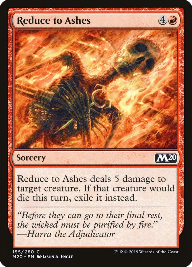 Reduce to Ashes [Core Set 2020] | The Time Vault CA