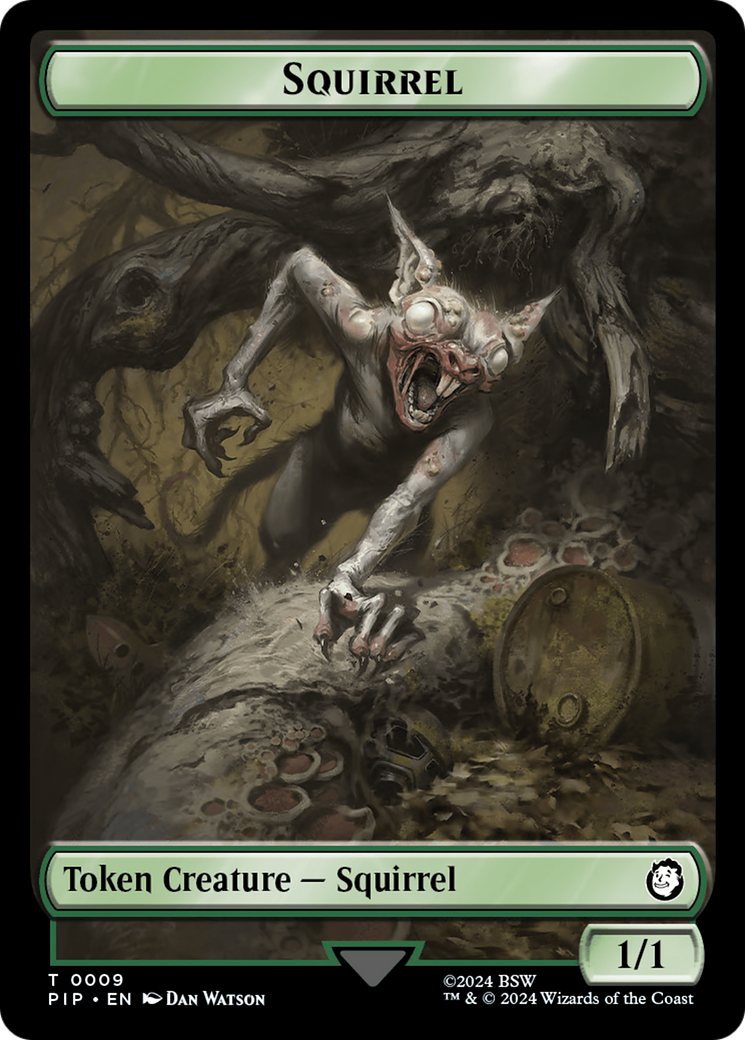Radiation // Squirrel Double-Sided Token [Fallout Tokens] | The Time Vault CA
