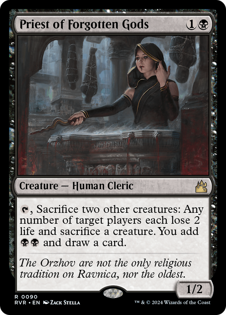 Priest of Forgotten Gods [Ravnica Remastered] | The Time Vault CA