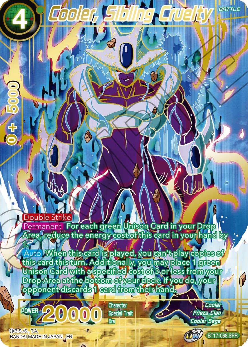 Cooler, Sibling Cruelty (SPR) (BT17-068) [Ultimate Squad] | The Time Vault CA