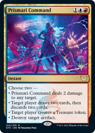 Prismari Command (Promo Pack) [Strixhaven: School of Mages Promos] | The Time Vault CA