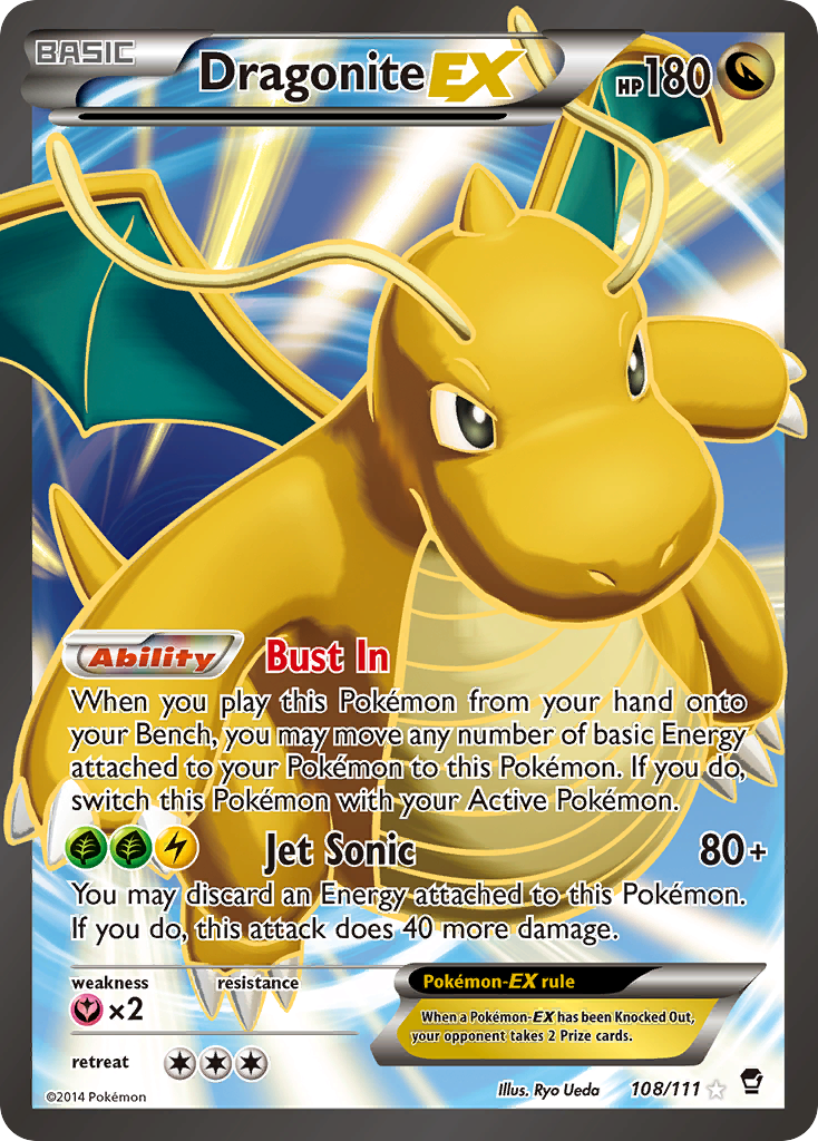 Dragonite EX (108/111) [XY: Furious Fists] | The Time Vault CA