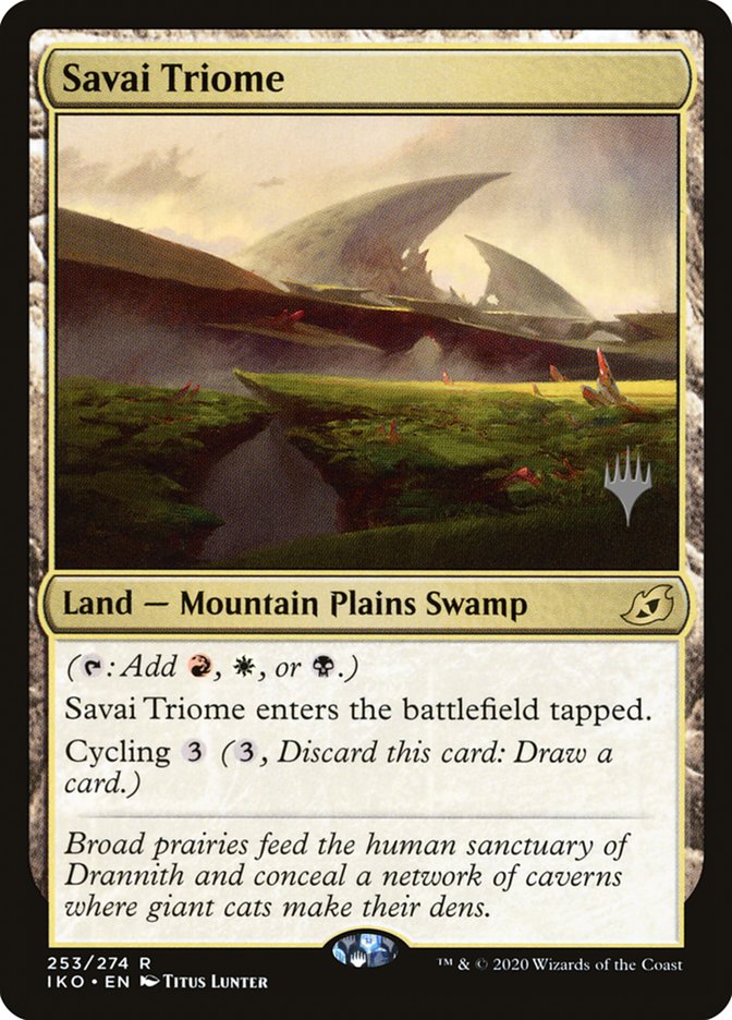 Savai Triome (Promo Pack) [Ikoria: Lair of Behemoths Promos] | The Time Vault CA