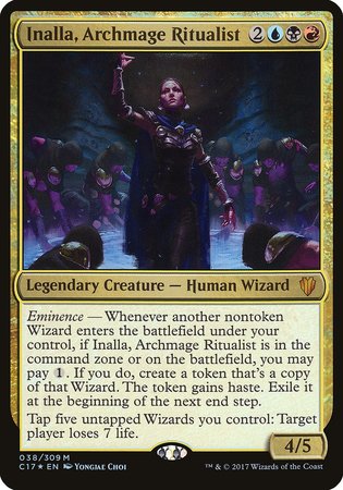 Inalla, Archmage Ritualist (Commander 2017) [Commander 2017 Oversized] | The Time Vault CA