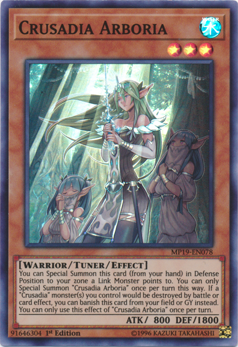 Crusadia Arboria [MP19-EN078] Super Rare | The Time Vault CA