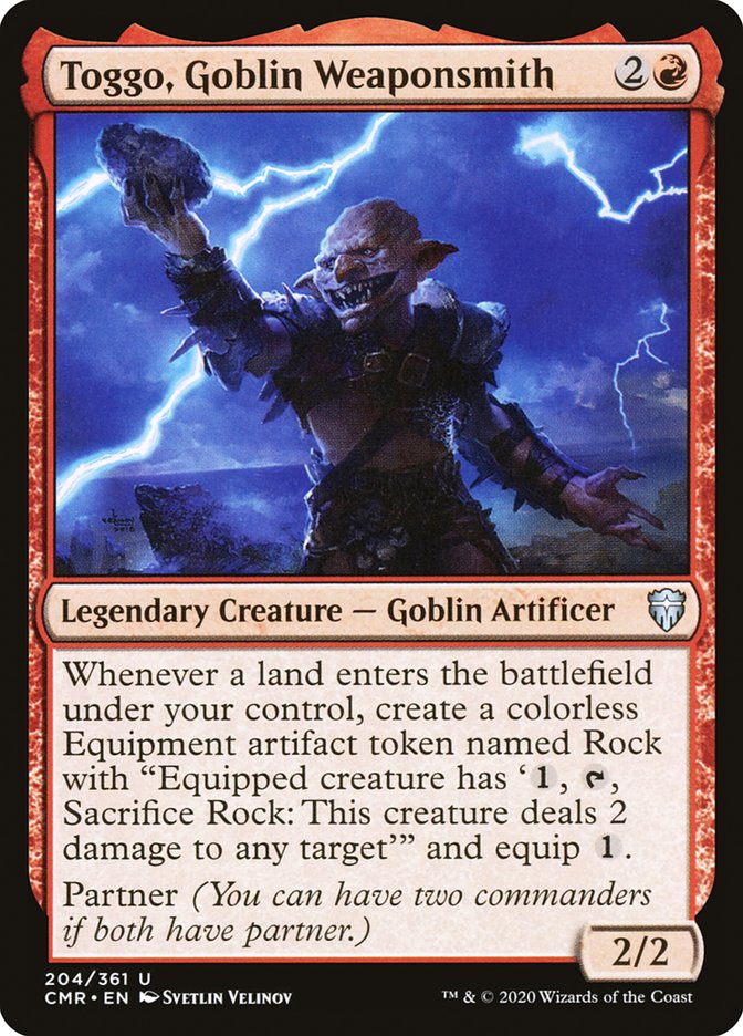 Toggo, Goblin Weaponsmith [Commander Legends] | The Time Vault CA