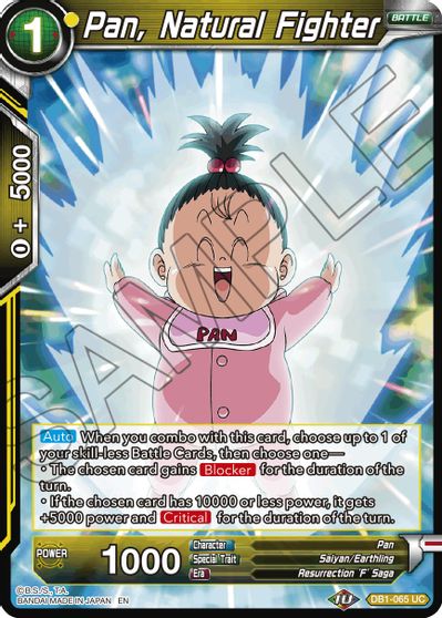 Pan, Natural Fighter (Reprint) (DB1-065) [Battle Evolution Booster] | The Time Vault CA