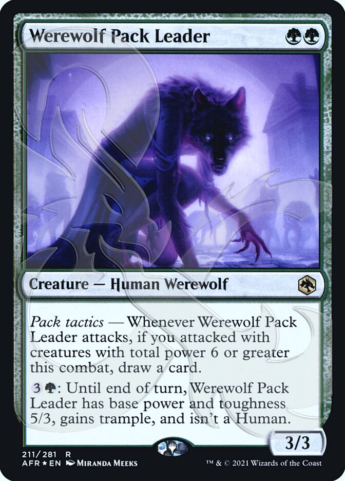 Werewolf Pack Leader (Ampersand Promo) [Dungeons & Dragons: Adventures in the Forgotten Realms Promos] | The Time Vault CA