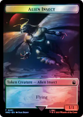 Alien // Alien Insect Double-Sided Token (Surge Foil) [Doctor Who Tokens] | The Time Vault CA