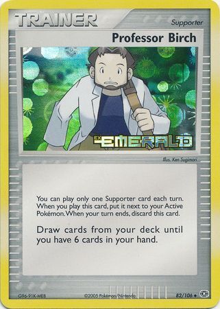 Professor Birch (82/106) (Stamped) [EX: Emerald] | The Time Vault CA