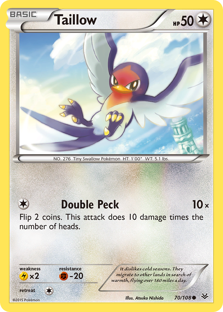 Taillow (70/108) [XY: Roaring Skies] | The Time Vault CA