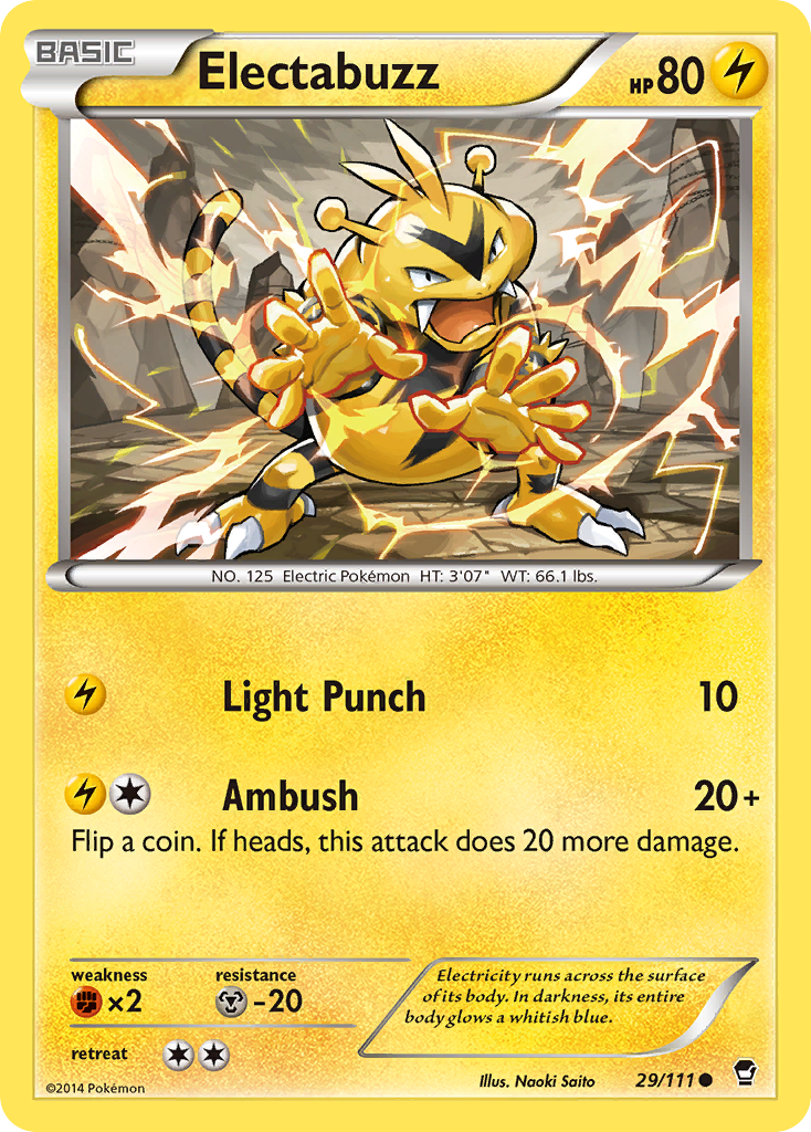 Electabuzz (29/111) [XY: Furious Fists] | The Time Vault CA