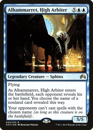 Alhammarret, High Arbiter [Magic Origins Promos] | The Time Vault CA