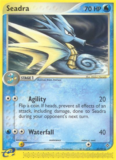 Seadra (40/97) [EX: Dragon] | The Time Vault CA