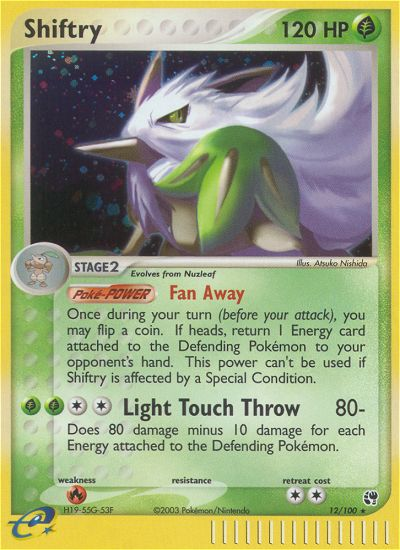 Shiftry (12/100) [EX: Sandstorm] | The Time Vault CA