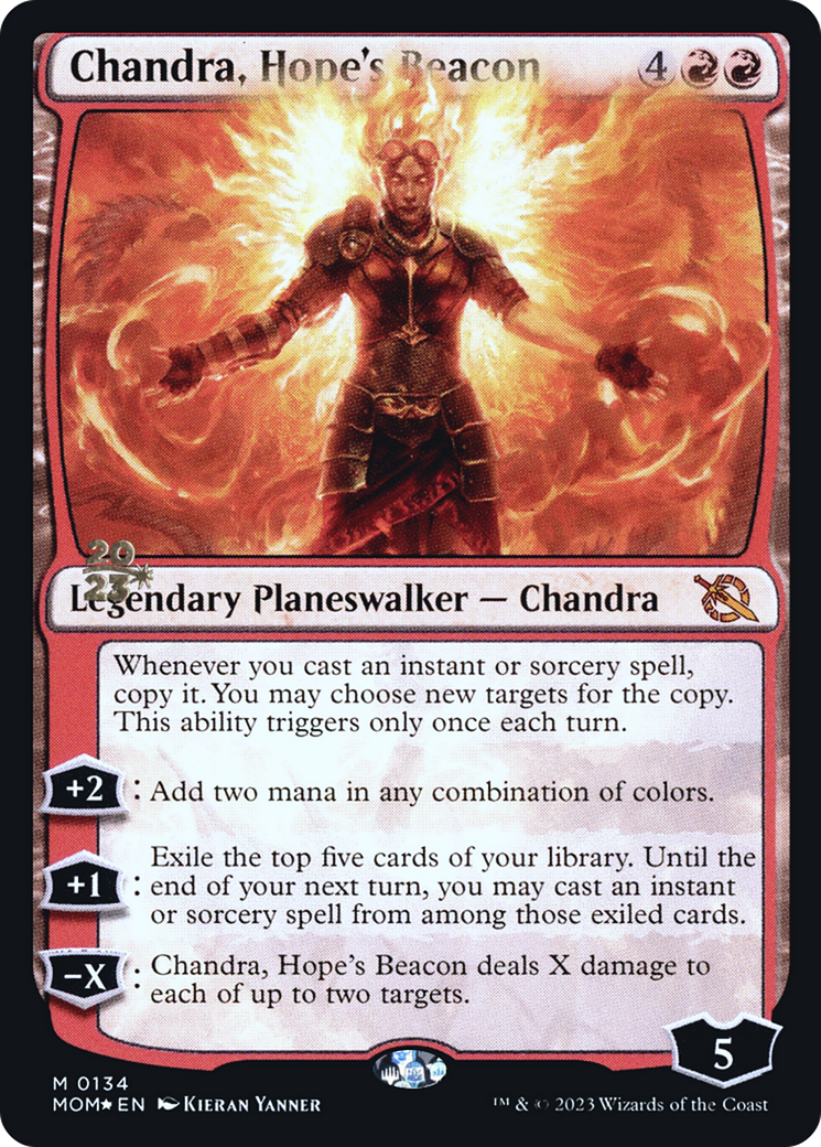 Chandra, Hope's Beacon [March of the Machine Prerelease Promos] | The Time Vault CA