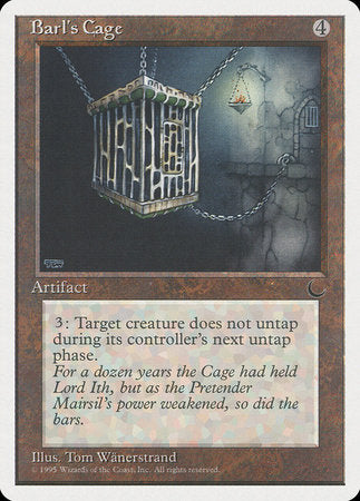 Barl's Cage [Chronicles] | The Time Vault CA