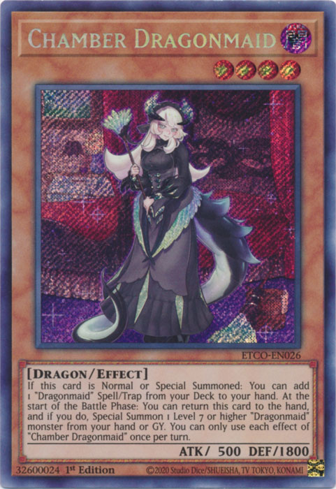 Chamber Dragonmaid [ETCO-EN026] Secret Rare | The Time Vault CA