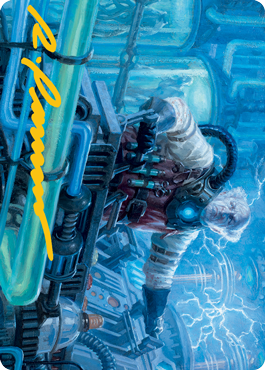 Ludevic, Necrogenius Art Card (Gold-Stamped Signature) [Innistrad: Midnight Hunt Art Series] | The Time Vault CA