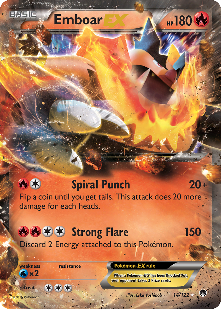 Emboar EX (14/122) [XY: BREAKpoint] | The Time Vault CA