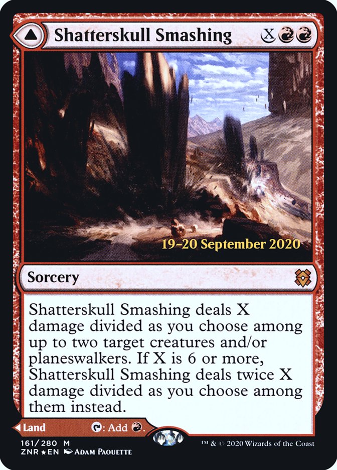 Shatterskull Smashing // Shatterskull, the Hammer Pass  [Zendikar Rising Prerelease Promos] | The Time Vault CA