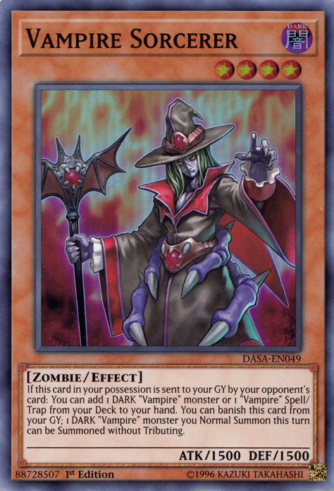 Vampire Sorcerer [DASA-EN049] Super Rare | The Time Vault CA